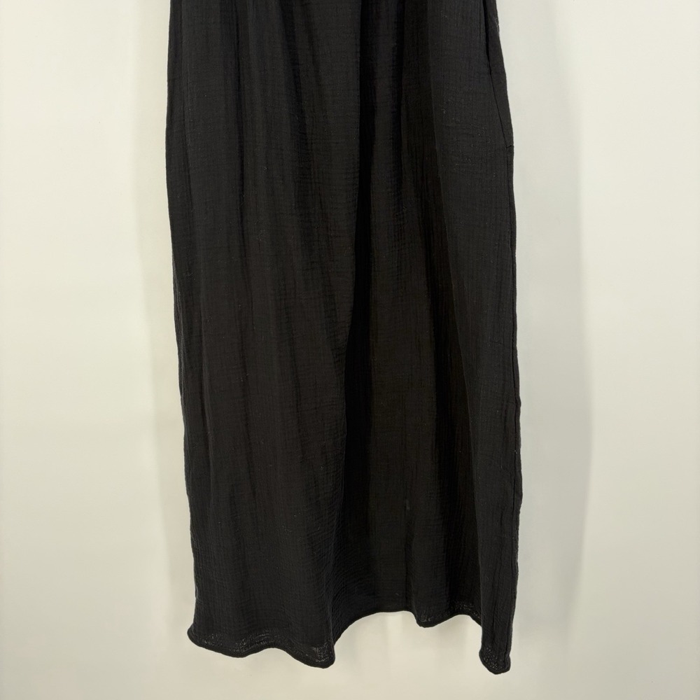 NWT $128 MSRP Sol Angeles Gauzy Maxi Dress Black XS/S Beach Travel Boho Staple - Picture 5 of 10